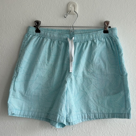 UNIQLO Ligth Blue Loungewear Elastic Waistband Shorts Sz M Side Pockets Bottom - Picture 2 of 10